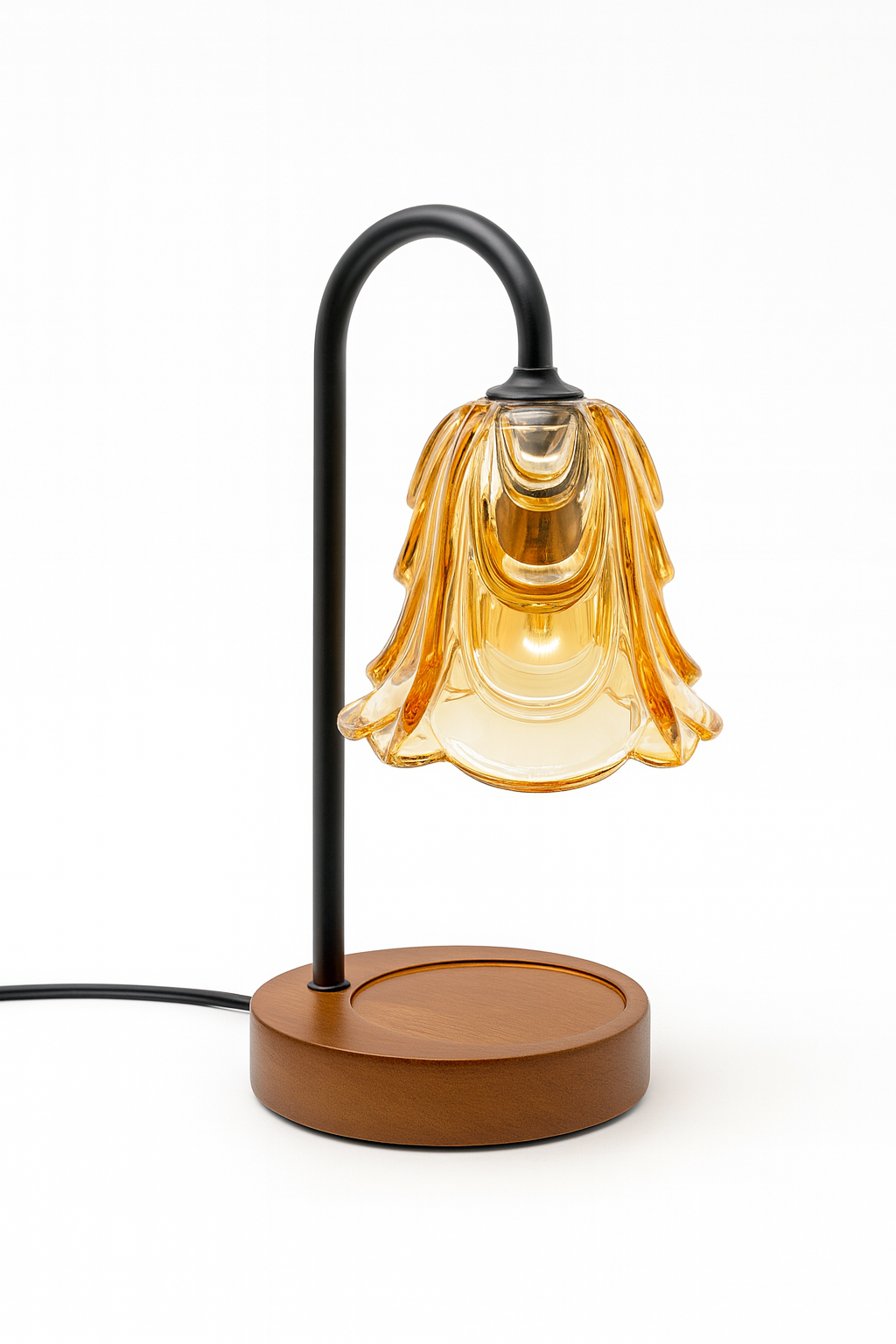 candle warmer lamp flower-shaped